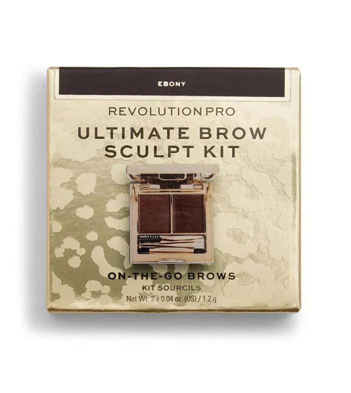 Revolution Pro - Kit de cejas Ultimate Brow Sculpt Kit - Ebony