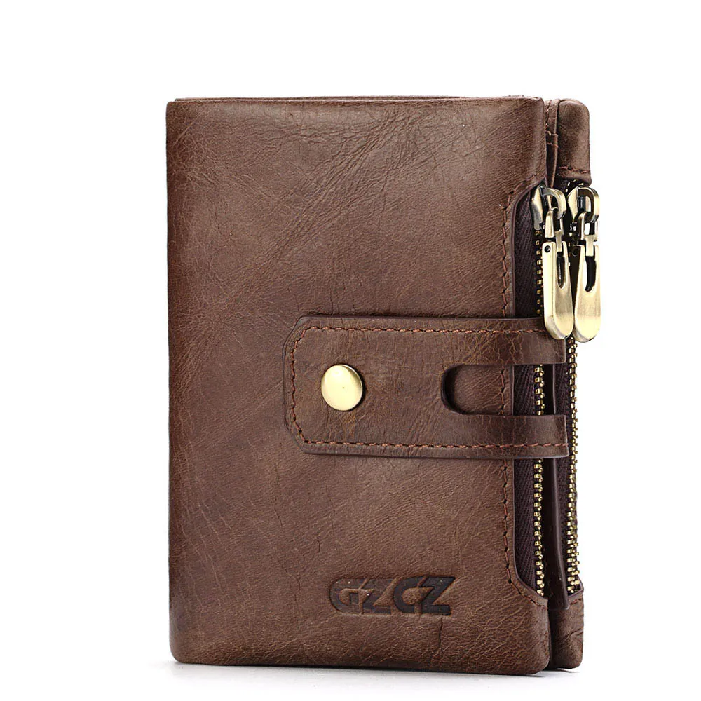 RFID Theft Protection Leather Card Coin Men's Wallet