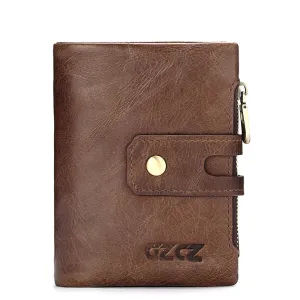 RFID Theft Protection Leather Card Coin Men's Wallet