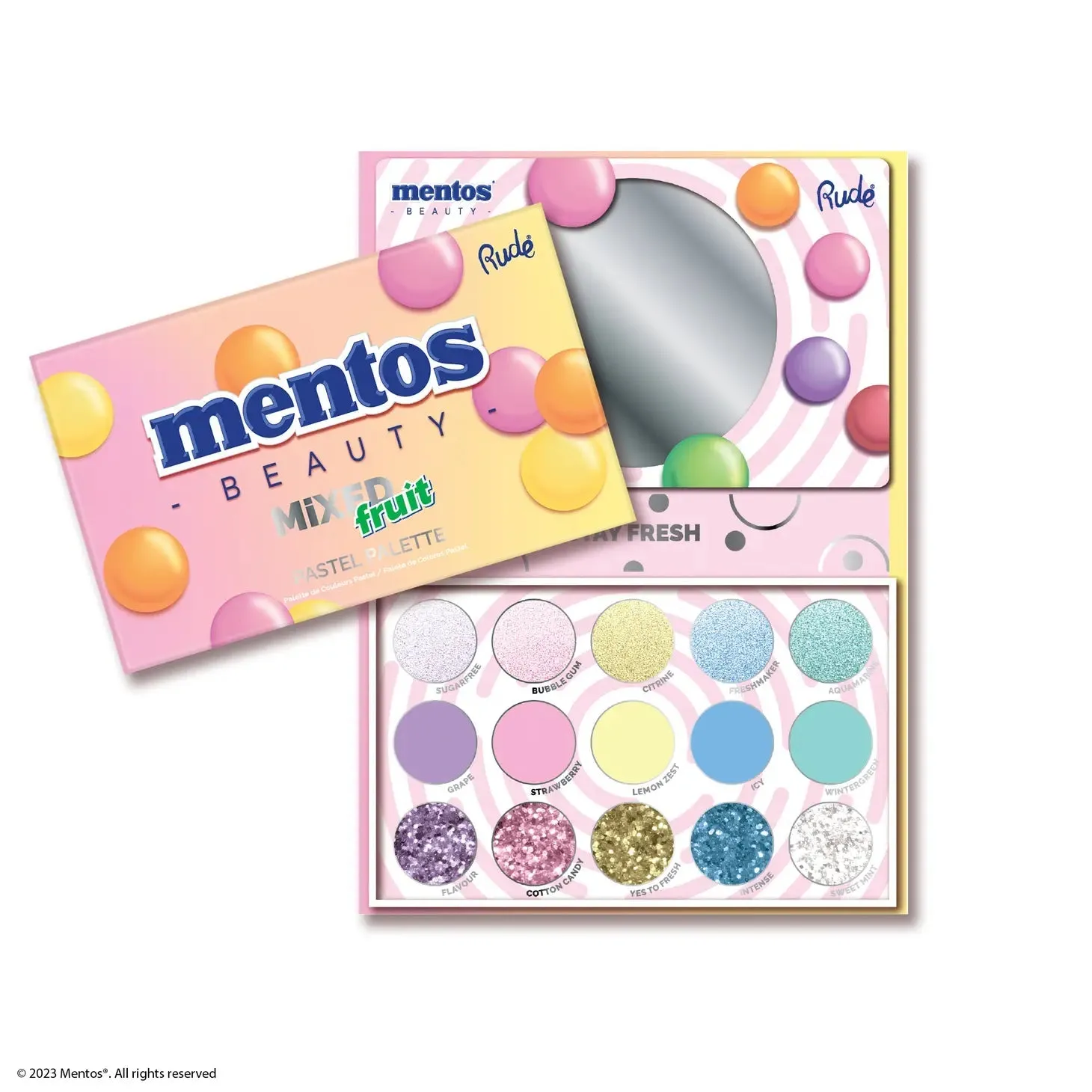 Rude Cosmetics Mentos Mixed Fruit Pastel Palette