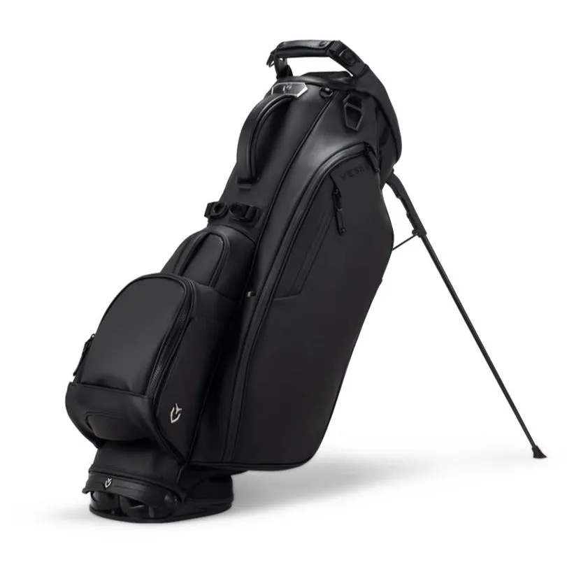 Pro Vessel Player-IV 6-Way Golf Stand Bag in Sleek Black