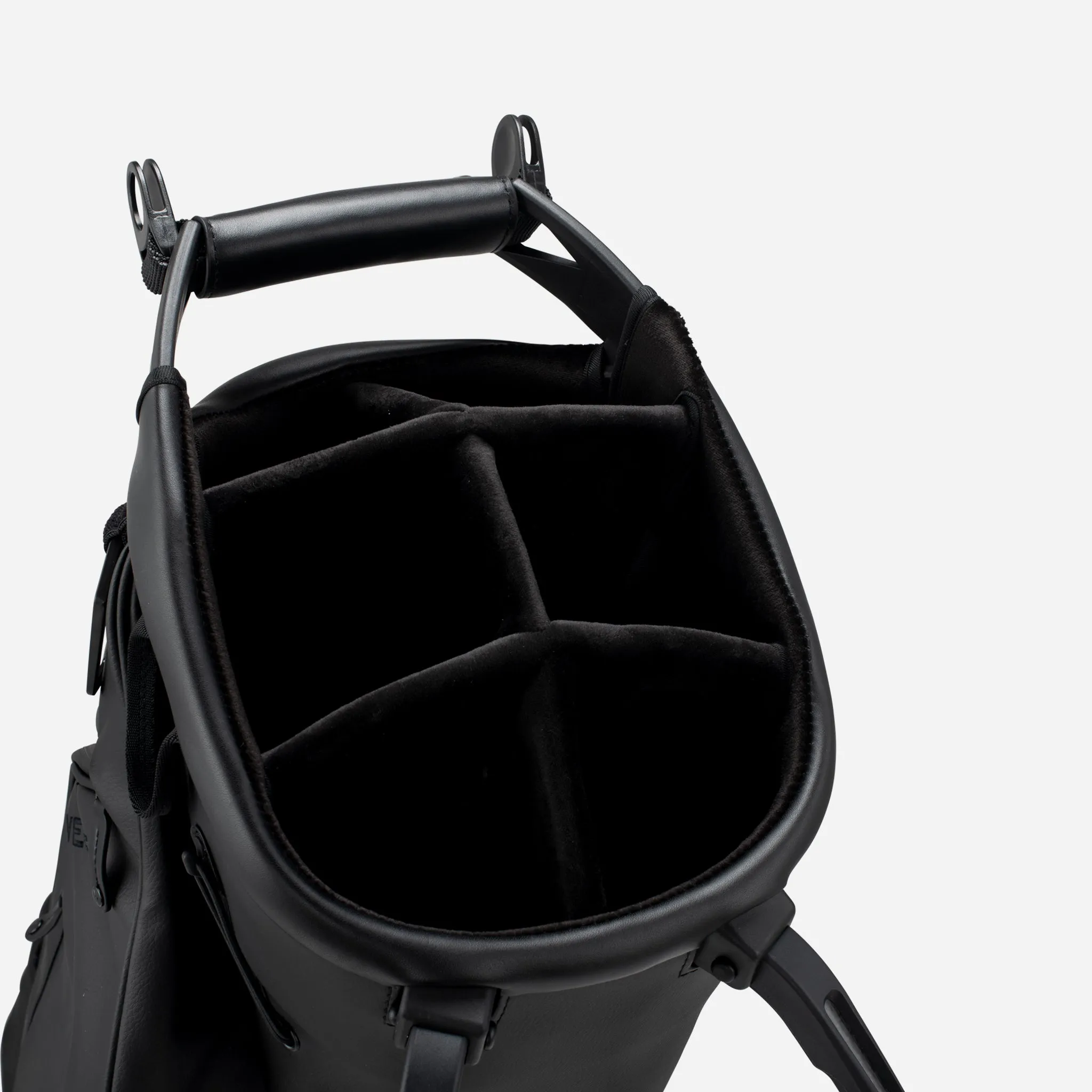 Pro Vessel Player-IV 6-Way Golf Stand Bag in Sleek Black