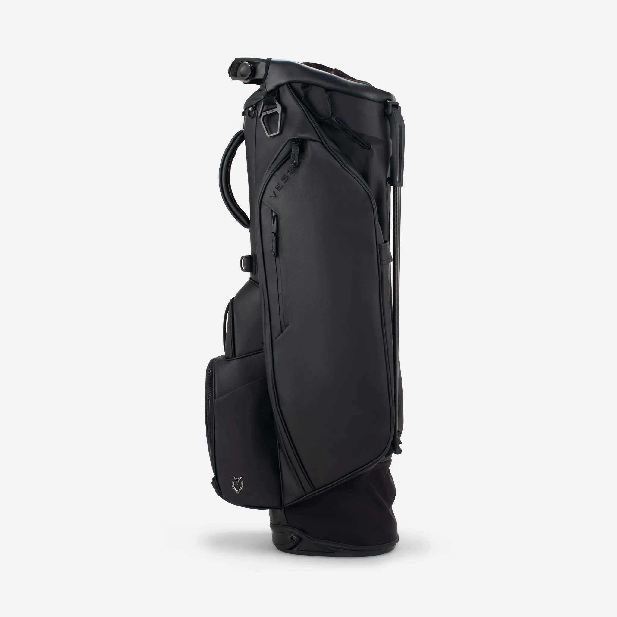 Pro Vessel Player-IV 6-Way Golf Stand Bag in Sleek Black