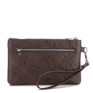 Wristlet Melody Tiare Embossed Brown-Black